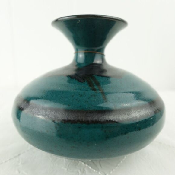 Robert Butler Vase Feather River Art Pottery Artist Signed - Picture 4 of 6